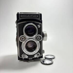 ROLLEIFLEX ローライフレックス 二眼レフカメラ MF SYNCHRO-COMPUR FRANKE&HEIDECKE / Tessar 1:3.5 f=75mm Carl Zeiss