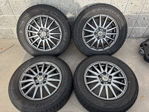 【4本セット】　アイスガード iG70 ヨコハマ　195/65R15 セレナ　ヴォクシー　など　22年製　中古　すた スタッドレス　5穴 6J 114.3