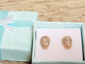 【SWAROVSKI】スワロフスキー ピアス しずく型 ゴールド