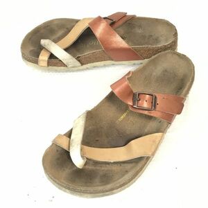 ビルケンシュトック/papillio★コンフォートサンダル【24.0/茶系/BROWN系】パピリオ/Shoes/sandal◆Q-153