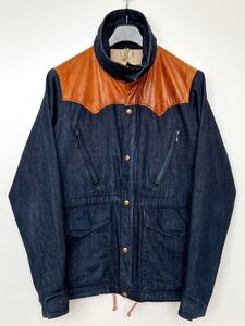 Rocky Mountain FEATHERBED × WAREHOUSE デニム マウンテンパーカー 40 別注 ウエアハウス ロッキーマウンテン レザー ジャケット 馬革