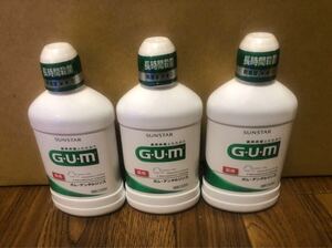 薬用GUMデンタルリンスwa 250mL 3個セット　サンスター　液体ハミガキ　マウスウォッシュ　歯周病（歯肉炎・歯周炎）予防　口臭防止