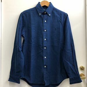 POLO RALPH LAUREN ポロ ラルフローレン 長袖シャツ インディゴ XS/TP ボタンダウン コットン100% トップス