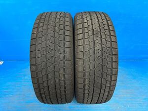 235/55R18 100Q G075 ヨコハマ ice GUARD G075 スタッドレス 中古2本 2018年製 ハリアーなどに