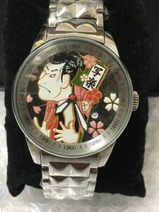 写楽　金蒔絵仕上げ　メンズ　クォーツ　新品