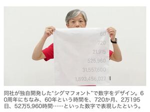 値下げ）シグマ SIGMA 60周年記念ハンカチ