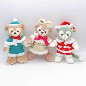 お顔厳選☆TDS 東京ディズニーシー☆クリスマス 2014 ぬいぐるみバッジ ダッフィー シェリーメイ ジェラトーニ ☆ぬいば