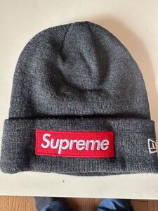 Supreme New Era Box Logo Beanie Charcoal (21FW) シュプリーム　ビーニー　新品未使用