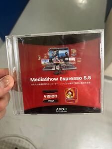 未開封　#MediaShow Espresso 5.5 #AMD #動画の変換・編集・圧縮を簡単に行えるPCソフトウェアです。#動画編集#PCソフトウェアです。