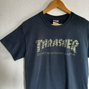 【古着】スラッシャー　半袖Tシャツ　ブラックフェード　Mサイズ　人気