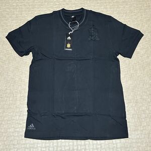 新品・XL（O）サイズ・adidas・アディダス スペイン代表 ブラック Tシャツ