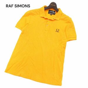 RAF SIMONS × FRED PERRY ラフシモンズ × フレッドペリー 春夏 ロゴ刺繍★ 半袖 鹿の子 ポロシャツ Sz.S　メンズ　I4T01267_4#A