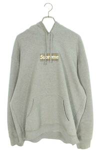 シュプリーム バーバリー パーカー Burberry Box Logo Hooded Sweatshirt サイズ:XL バーバリーボックスロゴパーカー 中古 SB01