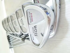 激レア ジャンボ尾崎!!! ◆◆ WOSS WO-02 FORGED STD59 トライゴールド Sフレックス ◆◆ 5#-Sw 8本セット