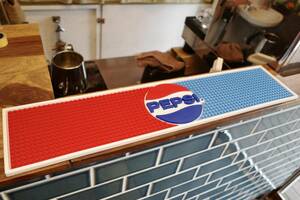 新品　PEPSI COLA ペプシ　BAR MAT　バーマット 店舗 ラバーマット お酒 カウンター インテリア アメリカ　レトロ　ロゴ