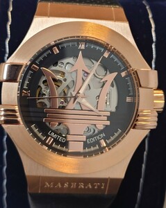 マセラティ　ポテンツァ　ポテンザ　自動巻　R8821108025　メンズ　腕時計　MASERATI　POTENZA　ウォッチ　ピンクゴールド　