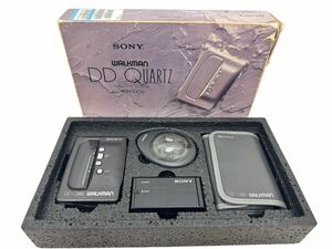 三1175☆【通電OK現状品】 SONY ソニー カセットプレーヤー DD QUARTZ WALKMAN ウォークマン WM-DD9 元箱付 取説有 希少品☆