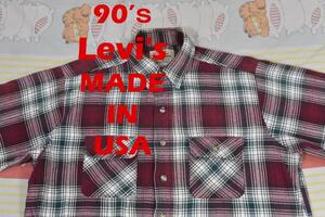 リーバイス 90s ネルシャツ 13772c USA製 LEVIS 00 80