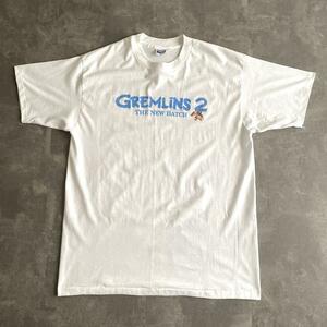  90s ビンテージ USA製 映画 movie ムービー GREMLINS 2 THE NEW BATCH グレムリン 新種誕生 プロモ Tシャツ 白 ホワイト XL アメリカ製