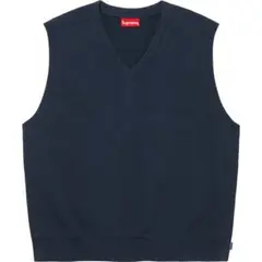 定価以下:Supreme Sweatshirt Vest Navy Sサイズ