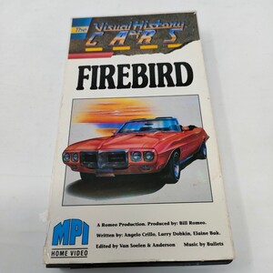 The Visual History of Cars - Firebird VHS　ポンティアック　ファイアーバード　ビデオテープ　即決　送料込み