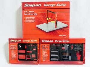 TSM 1/43 スナップオン ガレージツール & ショップツール & ツインポスト リフト 未展示 3ツールフルセット Snap-on Garage Series