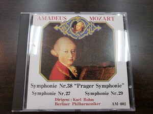 CD / AMADEUS MOZART　Nr.27 Nr.29 Nr.38 / 中古