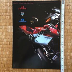 カタログ CAGIVA JAPAN 2002 CATALOG AGUSTA Husqvarna カジバ ハスクバーナ MVアグスタ F4 BRUTALE serie oro SENNA XTRA-RAPTOR TE570