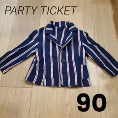 PARTY TICKET　90サイズ　ストライプジャケット　トップス　ジャケット