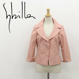 ◆Sybilla シビラ 七分袖 3釦 ジャケット くすみピンク M