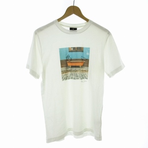 ピーエスポールスミス PS Paul Smith Tシャツ カットソー プリント 半袖 M 白 ホワイト /RO メンズ