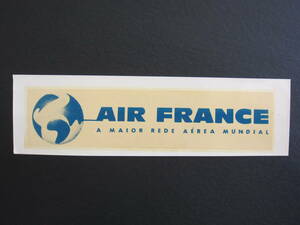 エールフランス■AIR FRANCE■A MAIOR REDE AREA MUNDIAL（世界最大級の航空会社）■ラゲッジラベル■1960