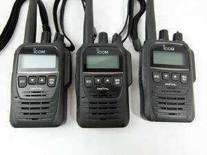 iCOM IC-DV75 * 携帯型デジタル簡易無線機 美品 3台 ジャンク