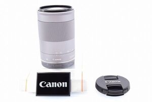 【極上品】 Canon EF-M 55-200mm F4.5-6.3 IS シルバー キャノン #161