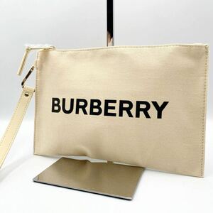 1円【新品未使用】BURBERRY バーバリー クラッチバッグ セカンドバッグ ポーチ ハンドバッグ キャンバス 希少 ビジネス レディース メンズ