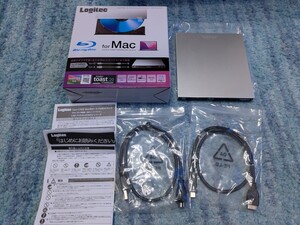 ◎0702u1842　ロジテック 外付け ブルーレイドライブ Blu-ray for Mac Type-C USB 3.2（Gen1） Roxio Toast20付属 シルバー LBD-PVE6U3CMSV