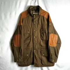 90s ORVIS ハンティング ジャケット M ブラウン レザー