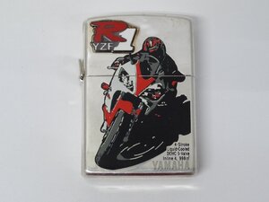 ユ■/Zこ8662　Zippo ジッポ YAMAHA ヤマハ YZF-R1 メタル貼り / 着火未確認 ジャンク 保証無