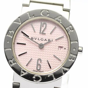 ☆良品 【BVLGARI】ブルガリ ブルガリブルガリ デイト BB26SS クォーツ レディース_723160【ev20】