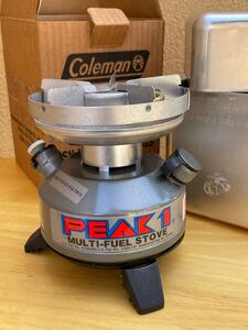 【未使用】Coleman コールマン /MULTI-FUEL STOVE /PEAK1 550B749 軍用モデル/シングルバーナー　ストーブ/ マルチフューエル/1995年10月