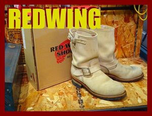 ◆中古◆REDWING スエードエンジニアブーツ 08268-2　7 1/2インチ 25.5cm◆安心の匿名配送◆