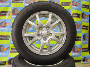 １５インチ中古スタッドレスセット☆　195/65R15　ブリヂストン　VRX2　6-15　5H114.3　+53　weds　FANG