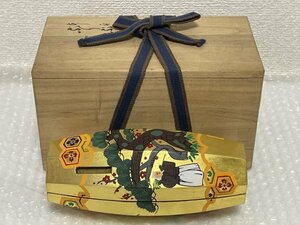 豊泉作 ぶりぶり香合 約17×7×7cm 共箱付 ■ 茶道 茶道具 漆 漆芸 木製 ■ 茶道家所蔵品 駒A 松901