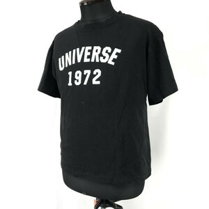 SHEENA/シーナ★ビッグサイズ/半袖Tシャツ【free/レディースL-XL/black/黒】universe 1972/Tops/Shirts◆BH841