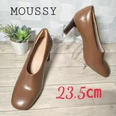 【人気モデル】☆MOUSSY☆スクエアトゥ☆23.5㎝☆ブラウン☆