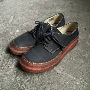 COMME des GARCONS Dry-Shod 青山限定 ステッチ レザー シューズ コムデギャルソン ドライショッド ローカット 青山本店SP 42 イタリア製