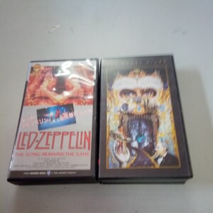 レッドツェッペリン狂熱のライブ Led Zeppelin ビデオ VHS ツェッペリン ペイジ プラント　マイケルジャクソン　ビデオ　美品　⑮