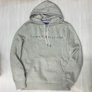 USA正規品 【L】 TOMMY HILFIGER USA トミーヒルフィガー THD プルオーバー パーカー ヘザーグレー Grey ベーシック フラッグロゴ 裏起毛