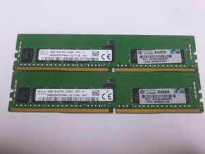 メモリ サーバーパソコン用 SK hynix DDR4-2400 (PC4-19200) ECC Registered 16GBx2枚 合計32GB 起動確認済です HMA82GR7AFR4N-UH