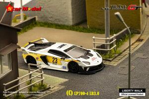 1/64 Star Model ランボルギーニ　アヴェンタドール　LBWK LB シルエット　works LP700-4 GT EVO #23